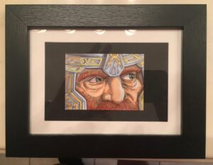 Lord of the Rings/Gimli original art sketchcard