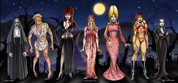 Women of Horror Panoramic – Bob The Artist